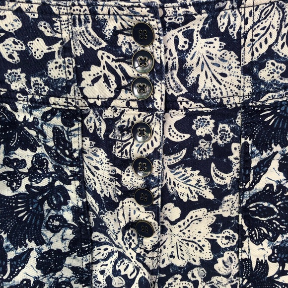 Ulla Johnson Jeans High Waist Floral Blue White Greer US 2 - Picture 6 of 12